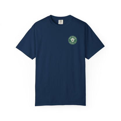 Coffee Break Pup Tee – Comfort Colors® Garment Dyed Shirt