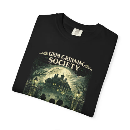 Grim Grinning Society Tee – 999 Eternal Residents | Stay Golden Co.