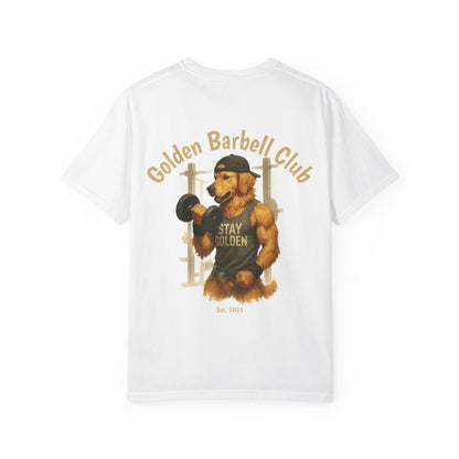 Gym Bro Barbell Golden Tee – Comfort Colors® Garment Dyed Shirt