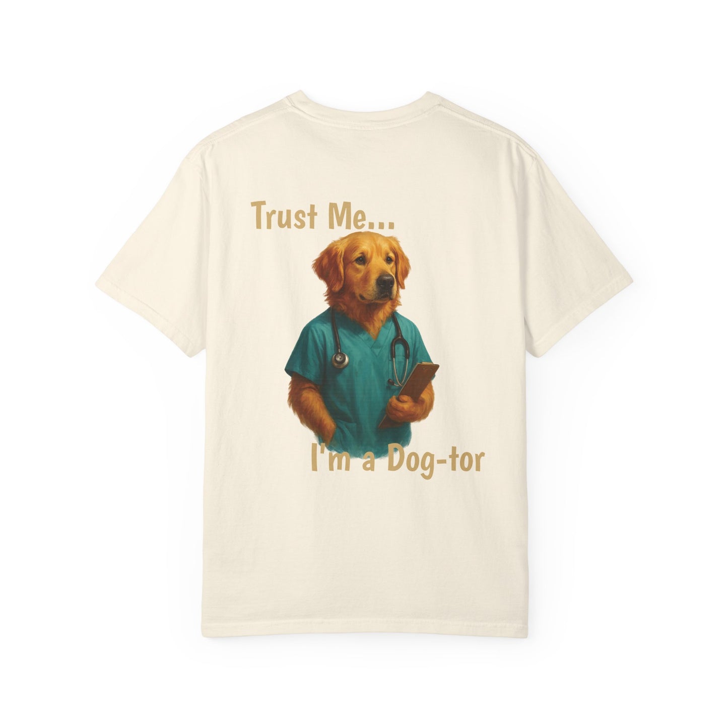 Golden Retriever Doctor Tee – Comfort Colors® Garment Dyed Shirt