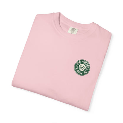 Coffee Break Pup Tee – Comfort Colors® Garment Dyed Shirt