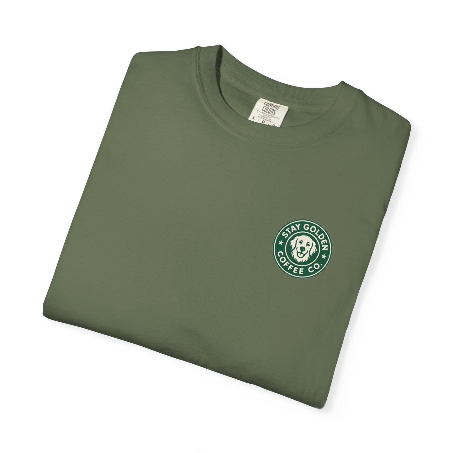 Coffee Break Pup Tee – Comfort Colors® Garment Dyed Shirt