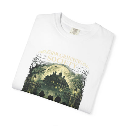 Grim Grinning Society Tee – 999 Eternal Residents | Stay Golden Co.