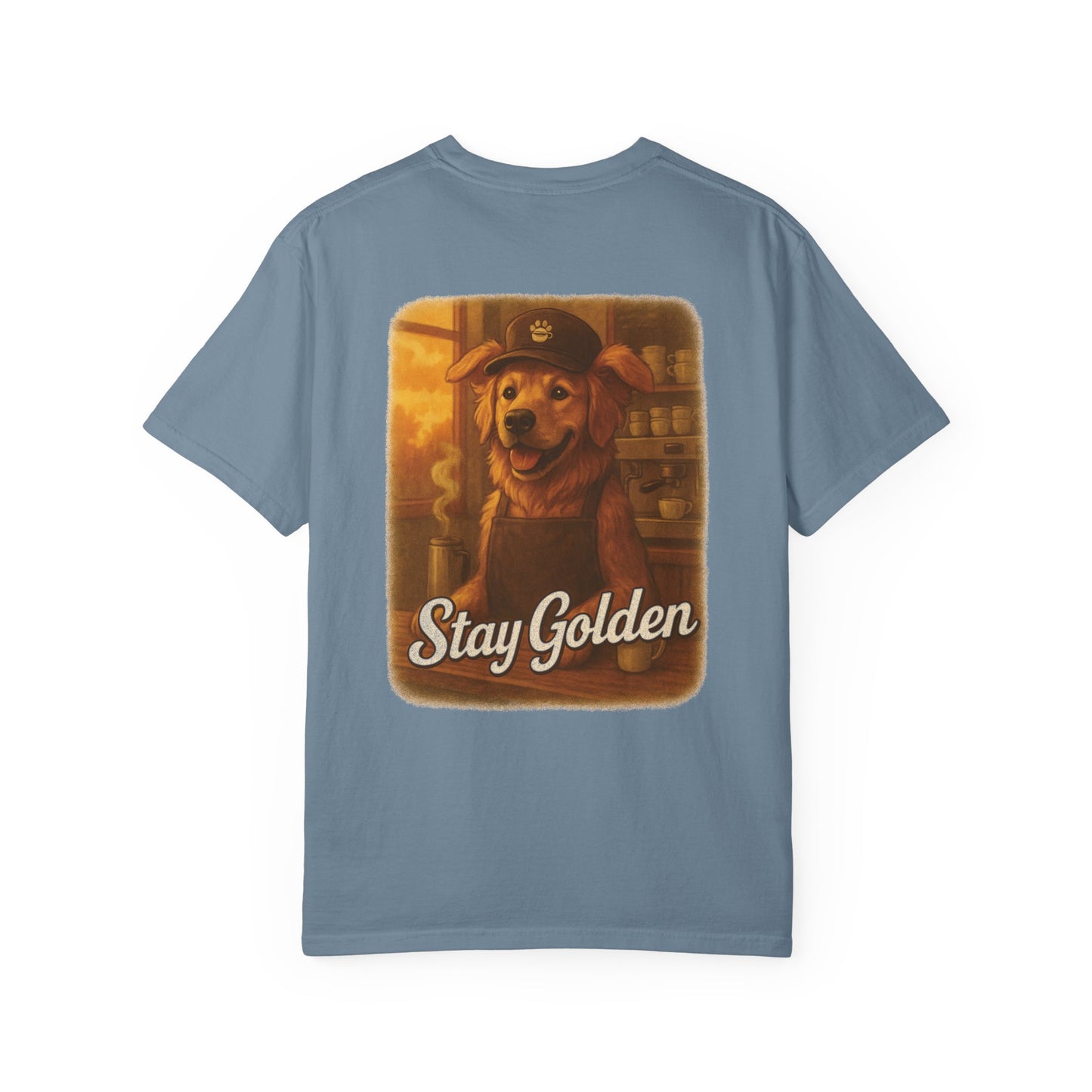 Coffee Break Pup Tee – Comfort Colors® Garment Dyed Shirt