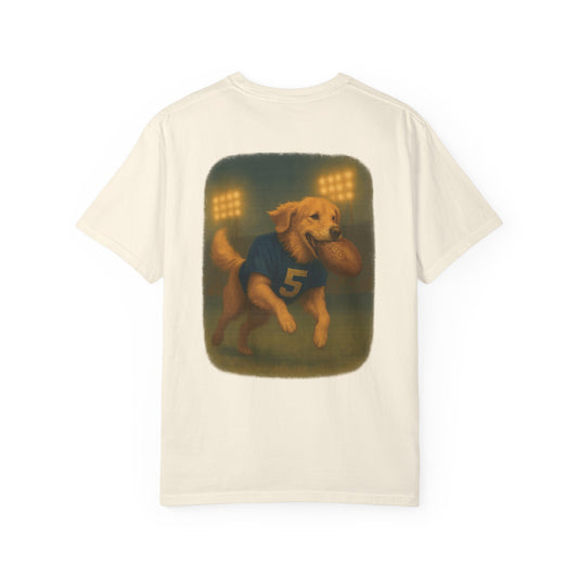 Stay Golden Football Tee – Comfort Colors® Garment Dyed Shirt