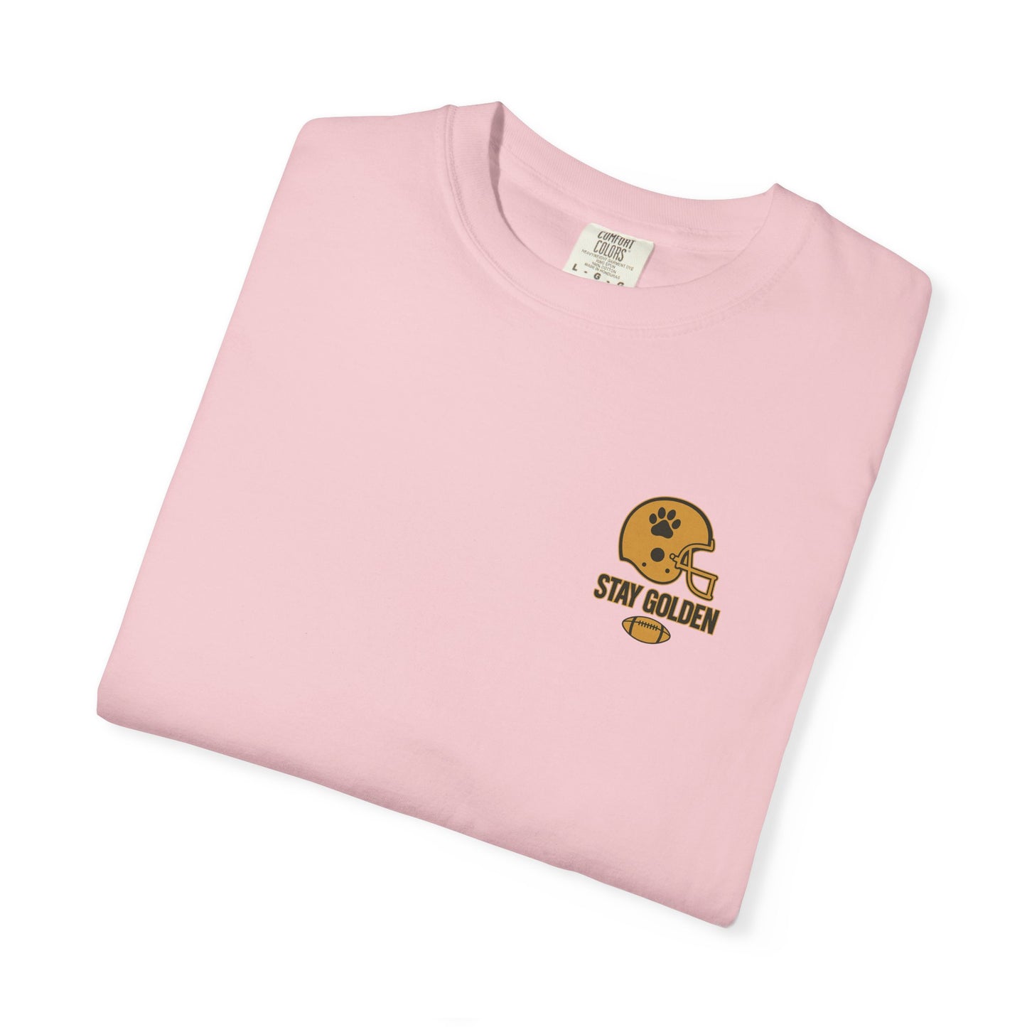 Stay Golden Football Tee – Comfort Colors® Garment Dyed Shirt