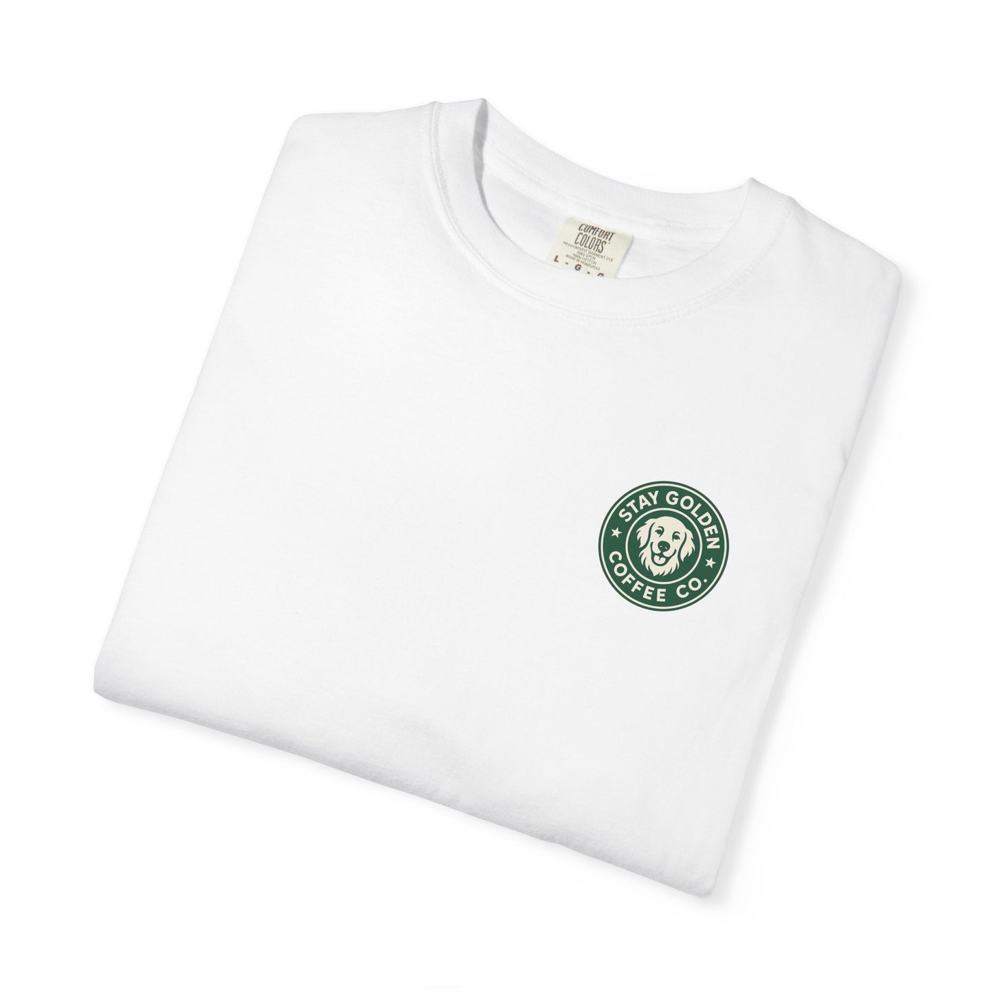 Coffee Break Pup Tee – Comfort Colors® Garment Dyed Shirt