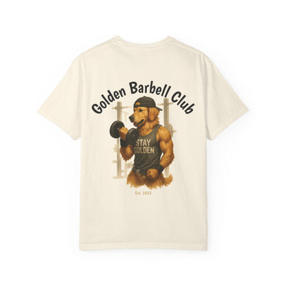 Gym Bro Barbell Golden Tee – Comfort Colors® Garment Dyed Shirt
