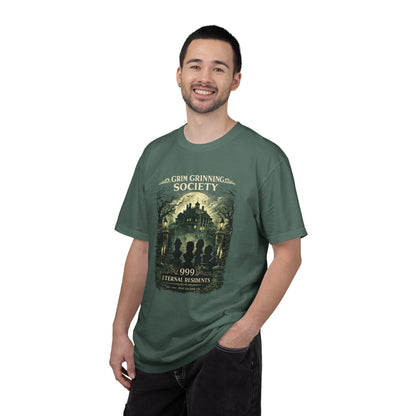 Grim Grinning Society Tee – 999 Eternal Residents | Stay Golden Co.