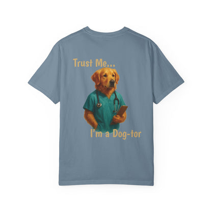 Golden Retriever Doctor Tee – Comfort Colors® Garment Dyed Shirt