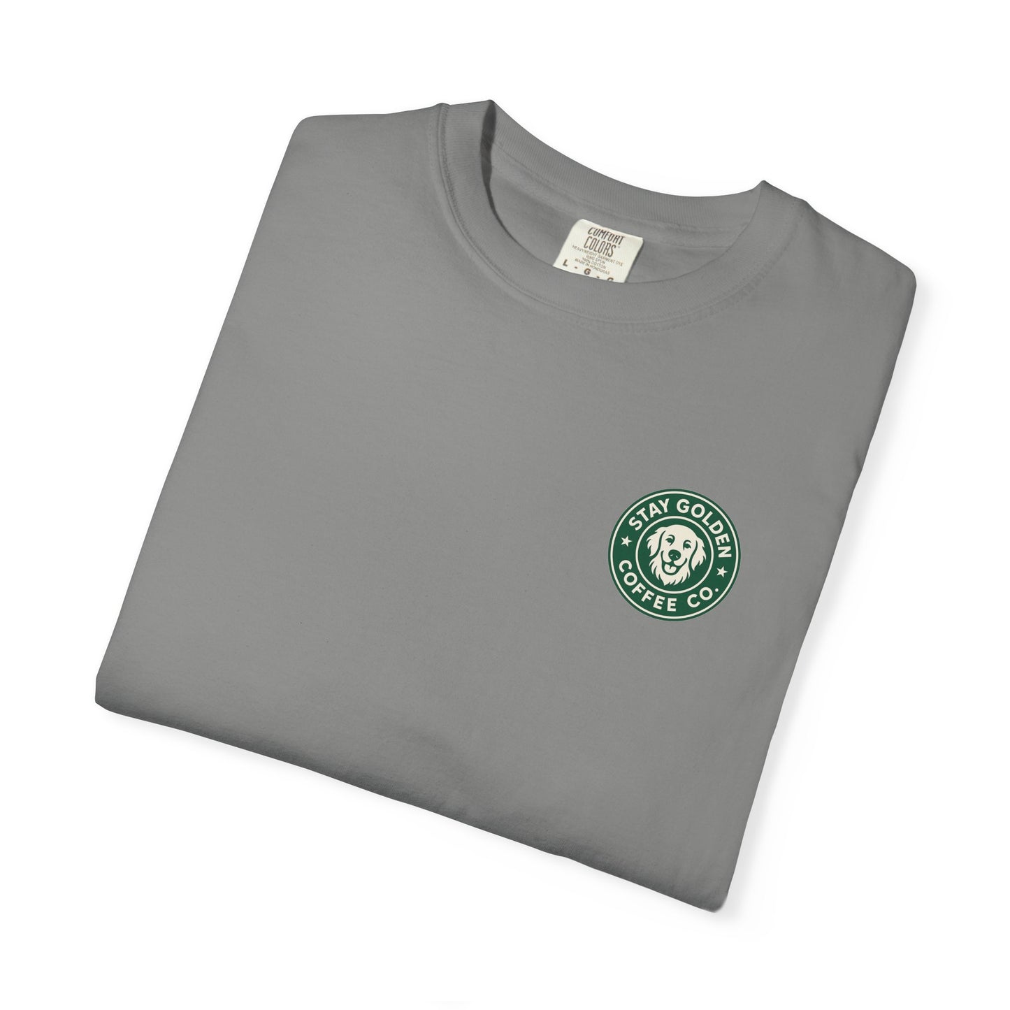 Coffee Break Pup Tee – Comfort Colors® Garment Dyed Shirt