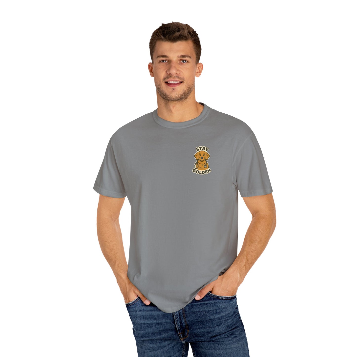 Golden Retriever Doctor Tee – Comfort Colors® Garment Dyed Shirt