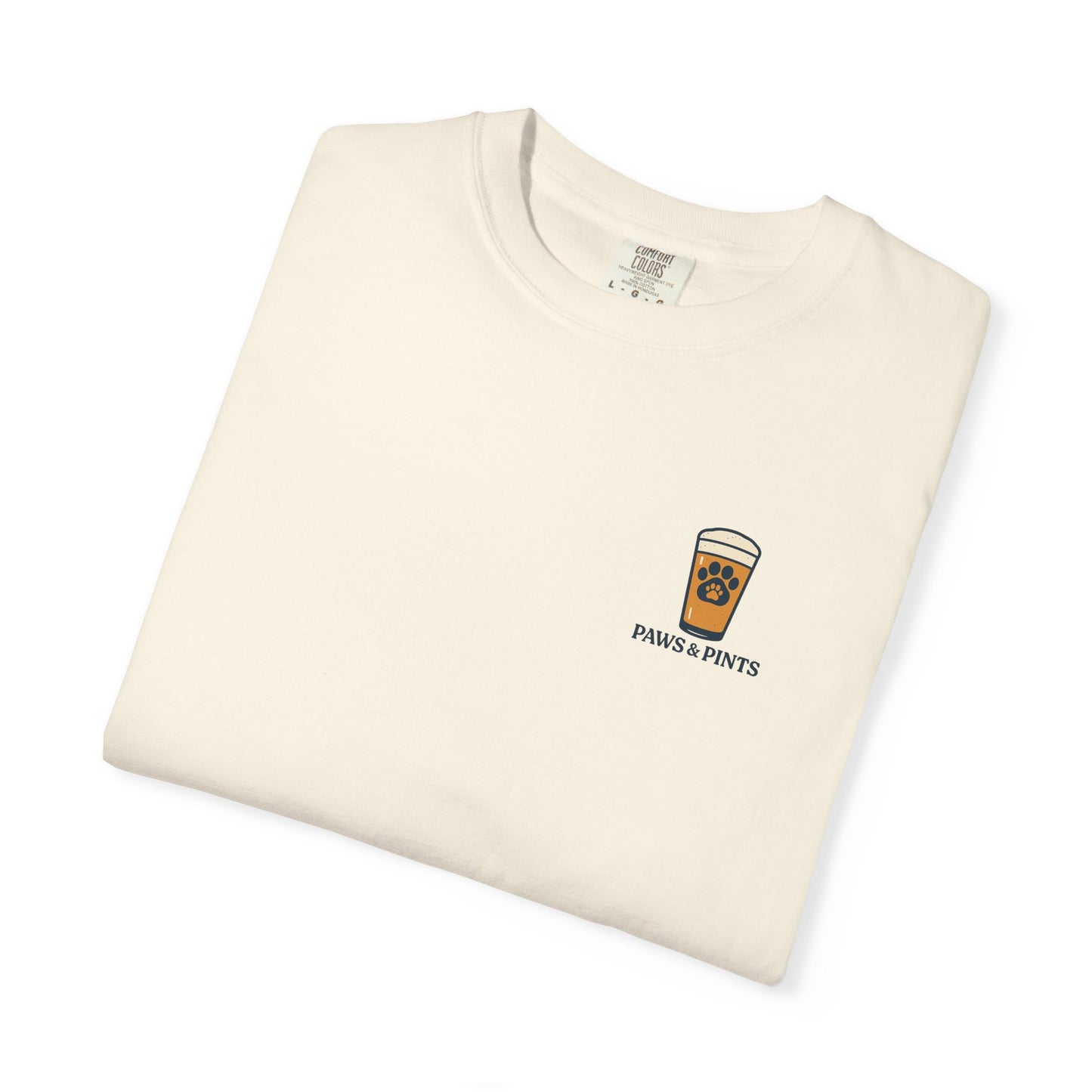 Paws & Pints Beach Bar Tee – Comfort Colors® Garment Dyed Shirt