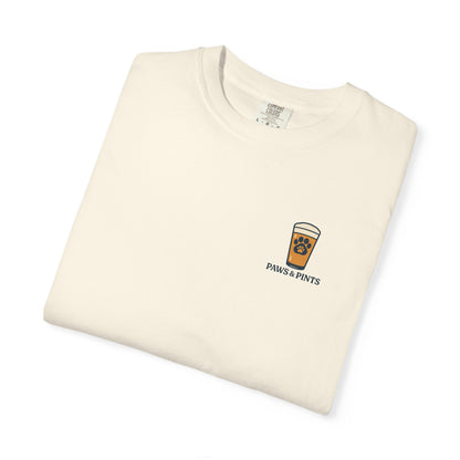 Paws & Pints Beach Bar Tee – Comfort Colors® Garment Dyed Shirt