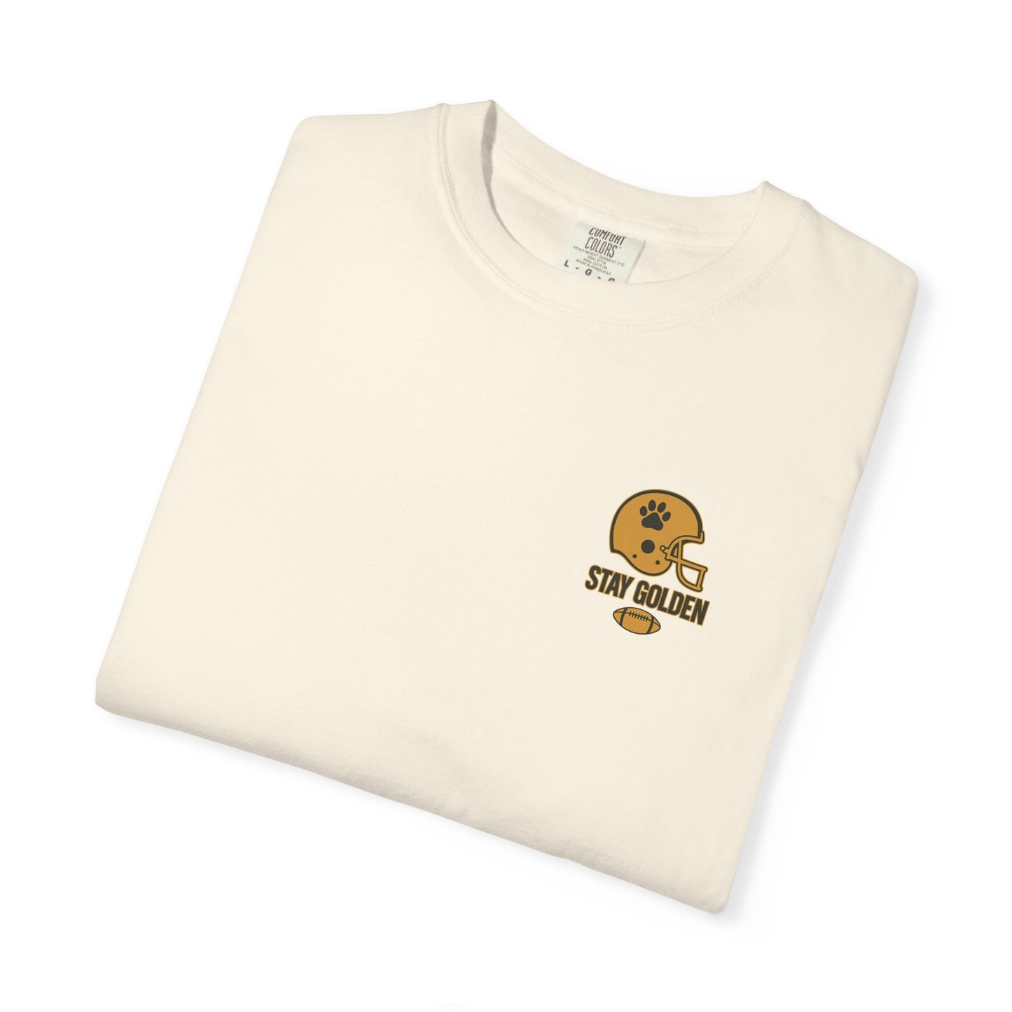 Stay Golden Football Tee – Comfort Colors® Garment Dyed Shirt