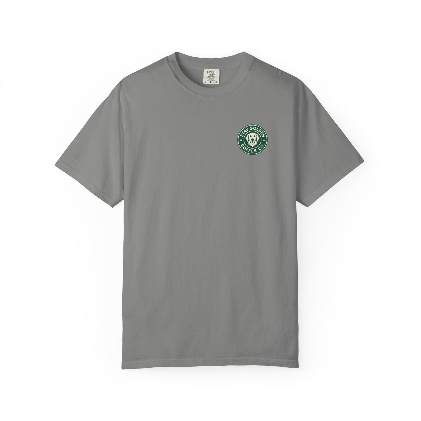 Coffee Break Pup Tee – Comfort Colors® Garment Dyed Shirt