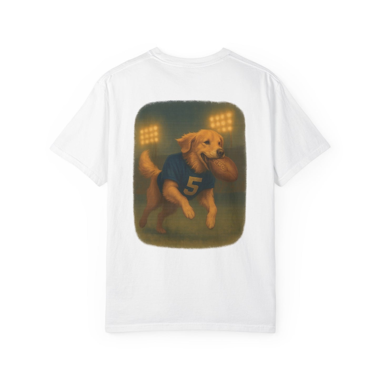 Stay Golden Football Tee – Comfort Colors® Garment Dyed Shirt