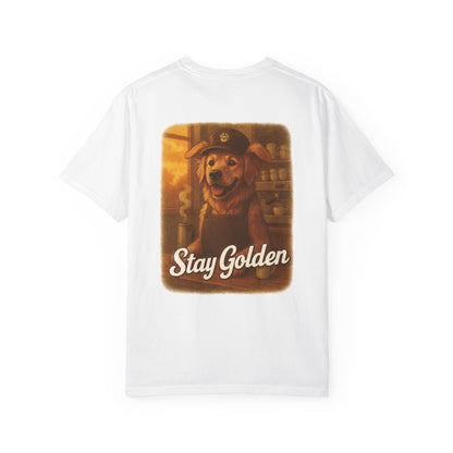 Coffee Break Pup Tee – Comfort Colors® Garment Dyed Shirt