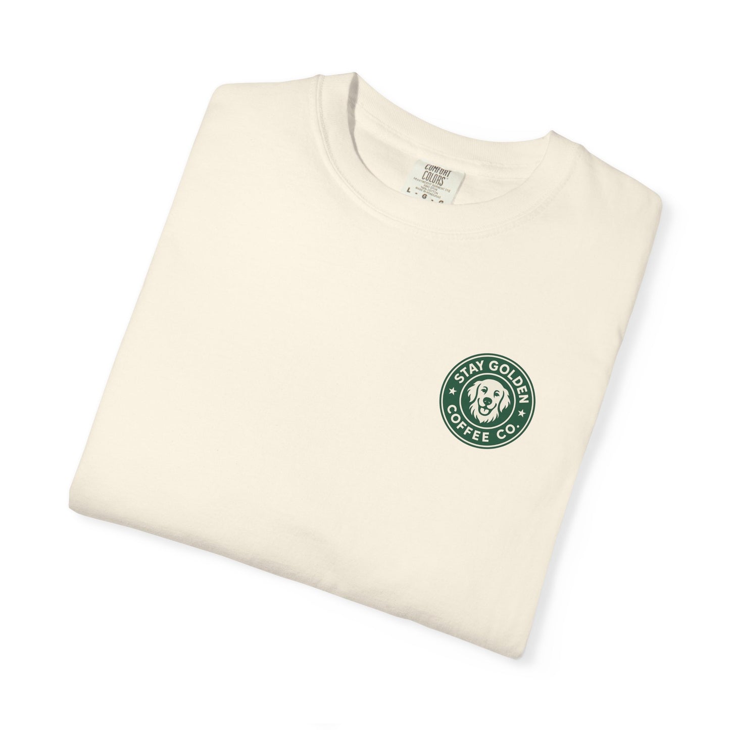 Coffee Break Pup Tee – Comfort Colors® Garment Dyed Shirt