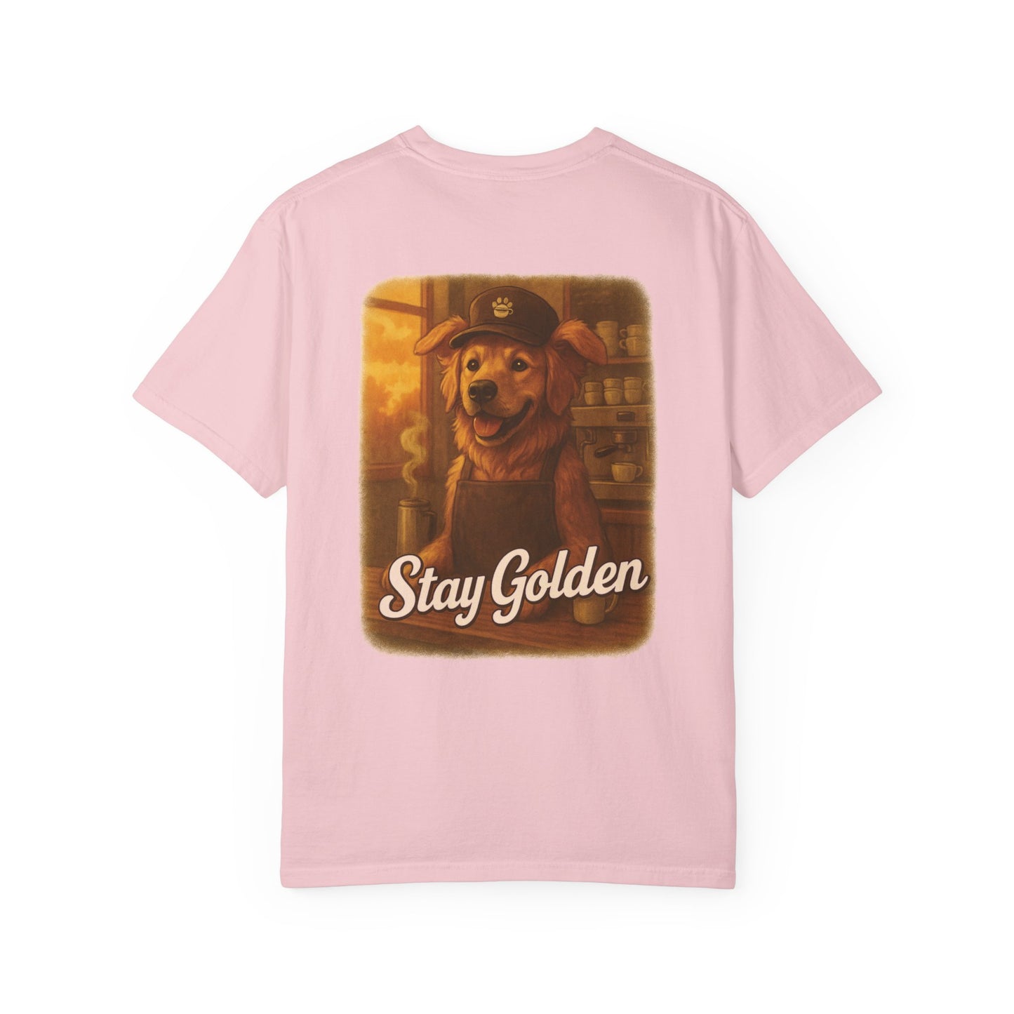 Coffee Break Pup Tee – Comfort Colors® Garment Dyed Shirt