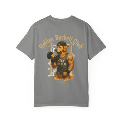 Gym Bro Barbell Golden Tee – Comfort Colors® Garment Dyed Shirt