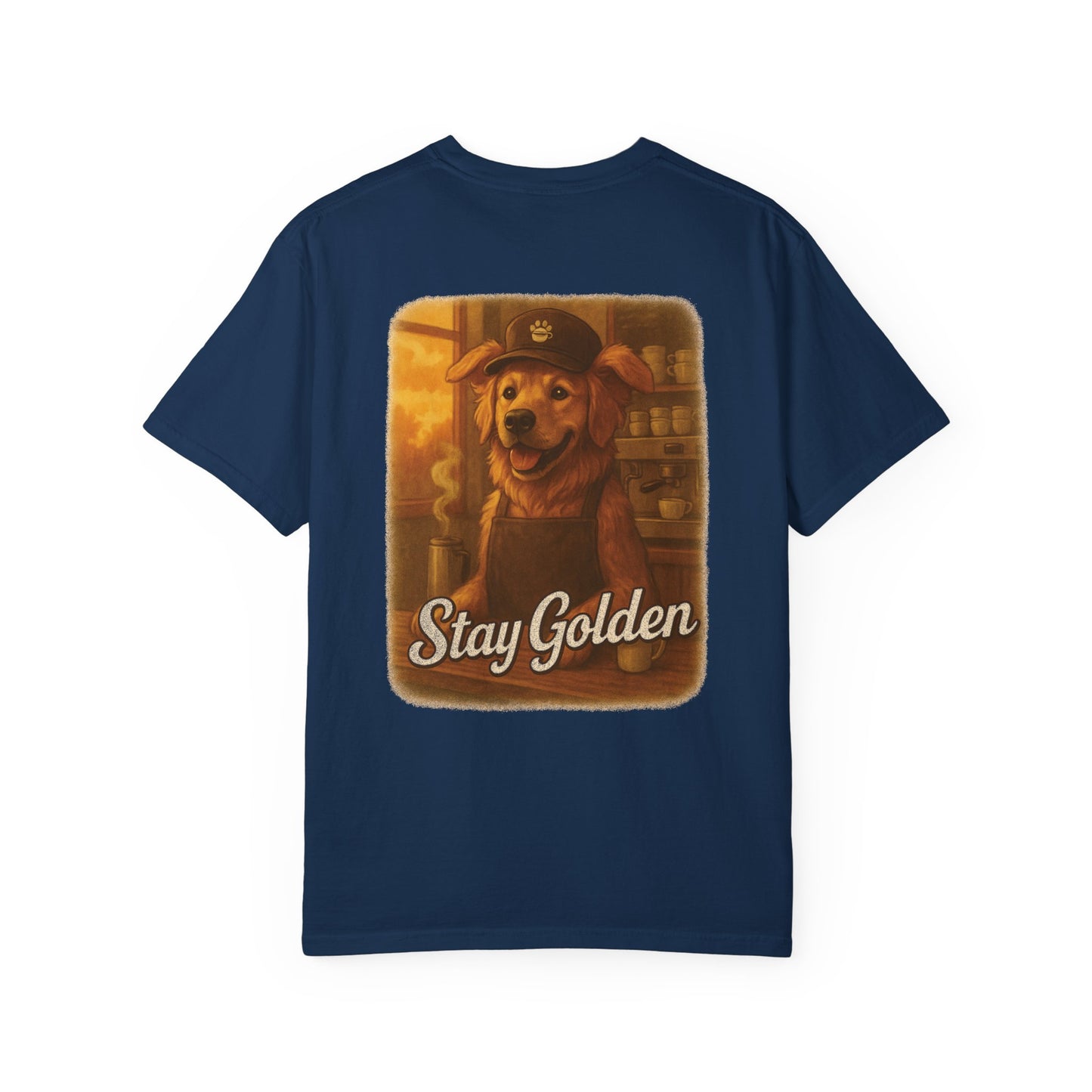 Coffee Break Pup Tee – Comfort Colors® Garment Dyed Shirt