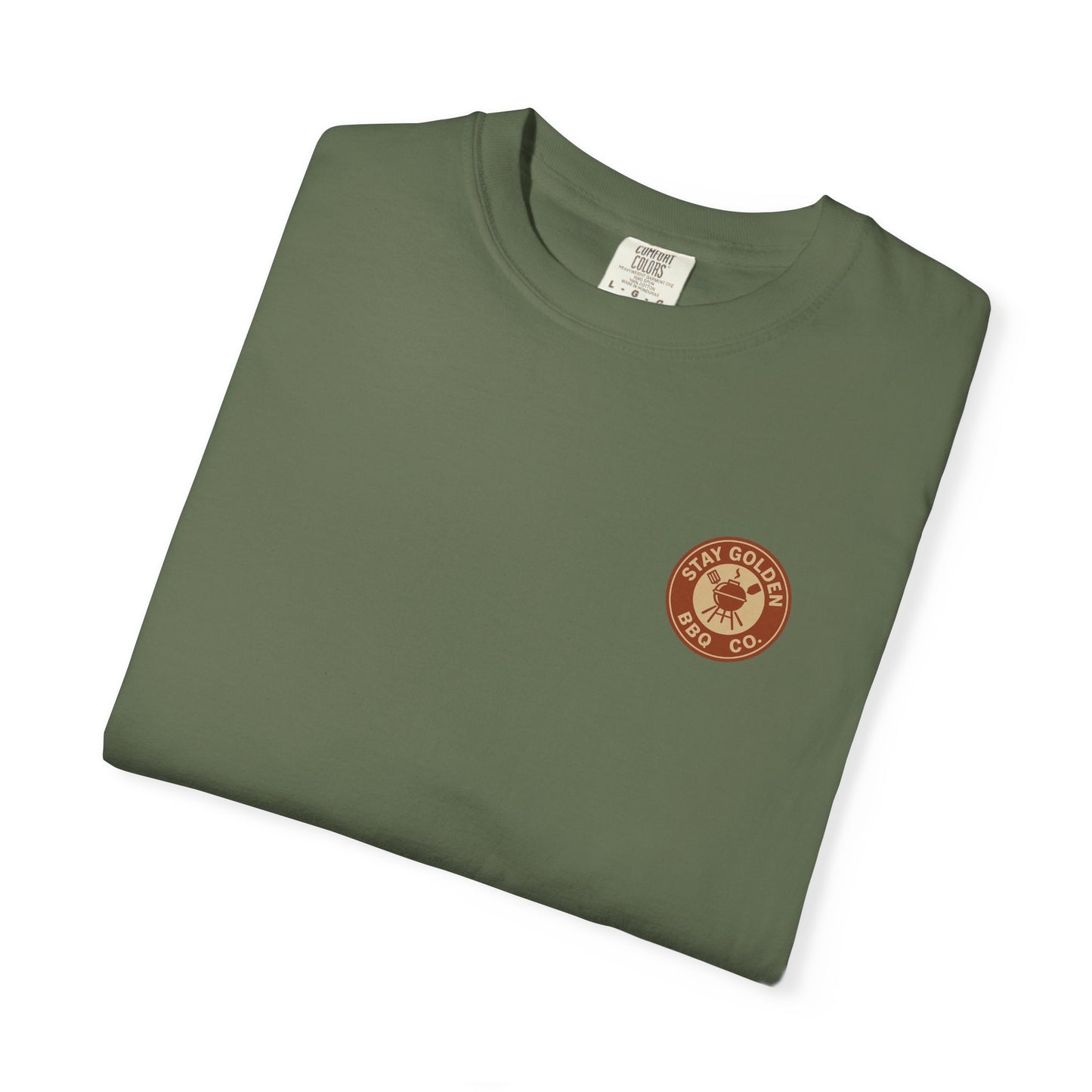 Stay Golden BBQ Co. Tee – Comfort Colors® Garment Dyed Shirt