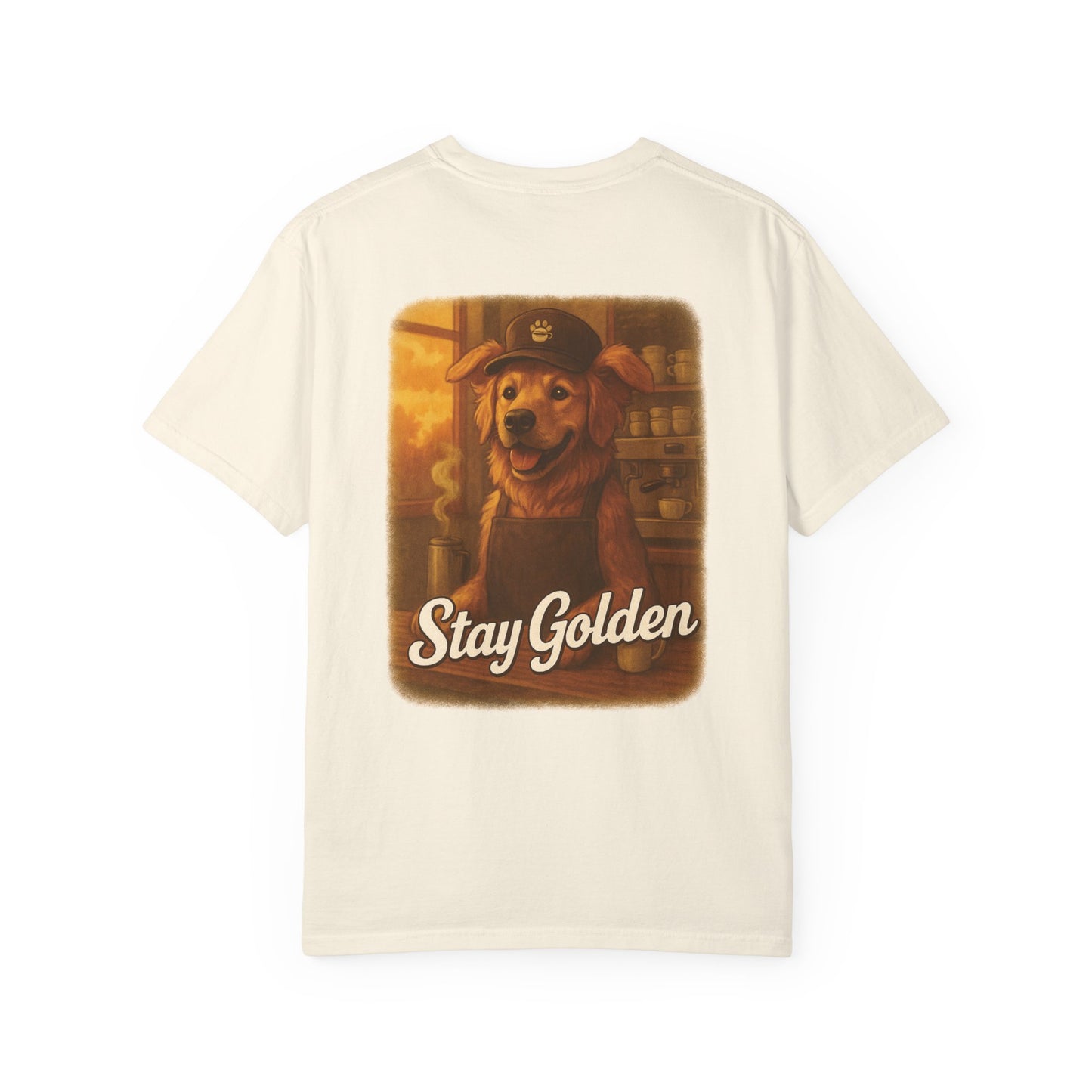 Coffee Break Pup Tee – Comfort Colors® Garment Dyed Shirt