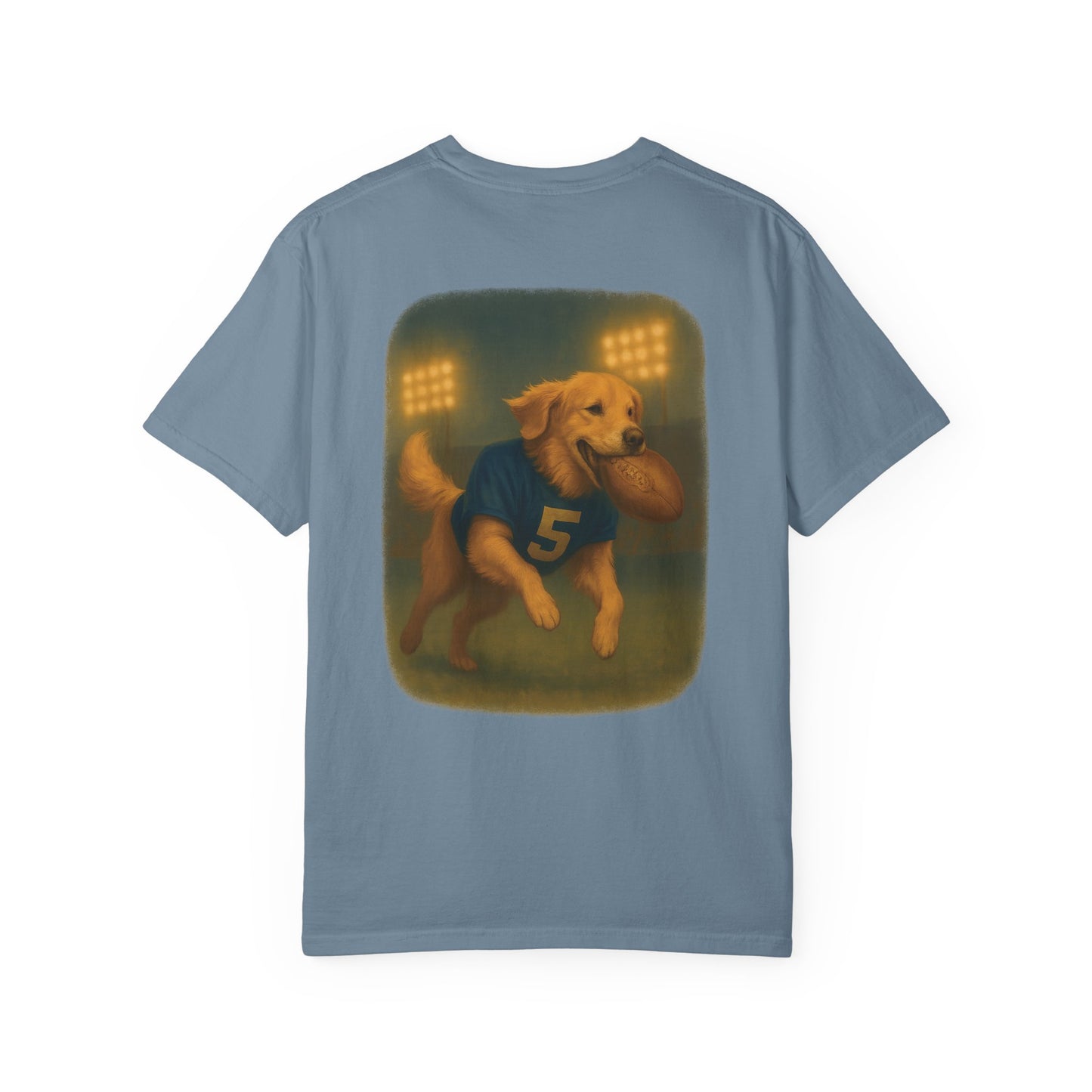 Stay Golden Football Tee – Comfort Colors® Garment Dyed Shirt