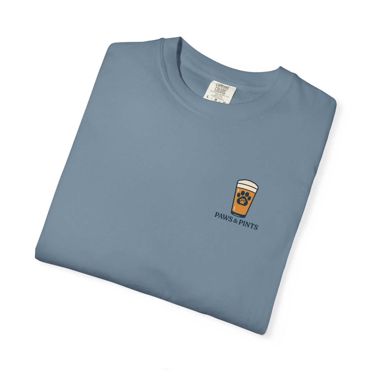 Paws & Pints Beach Bar Tee – Comfort Colors® Garment Dyed Shirt