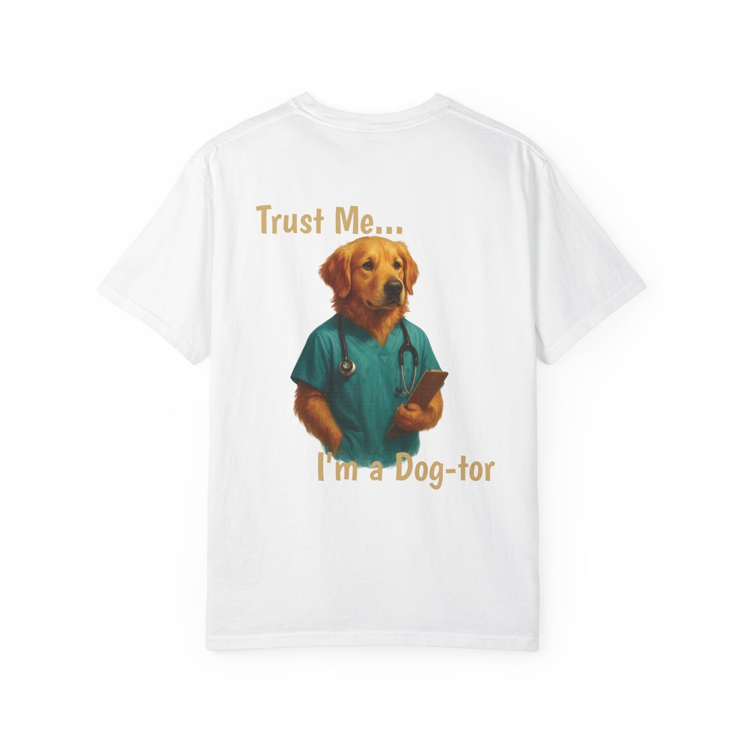 Golden Retriever Doctor Tee – Comfort Colors® Garment Dyed Shirt