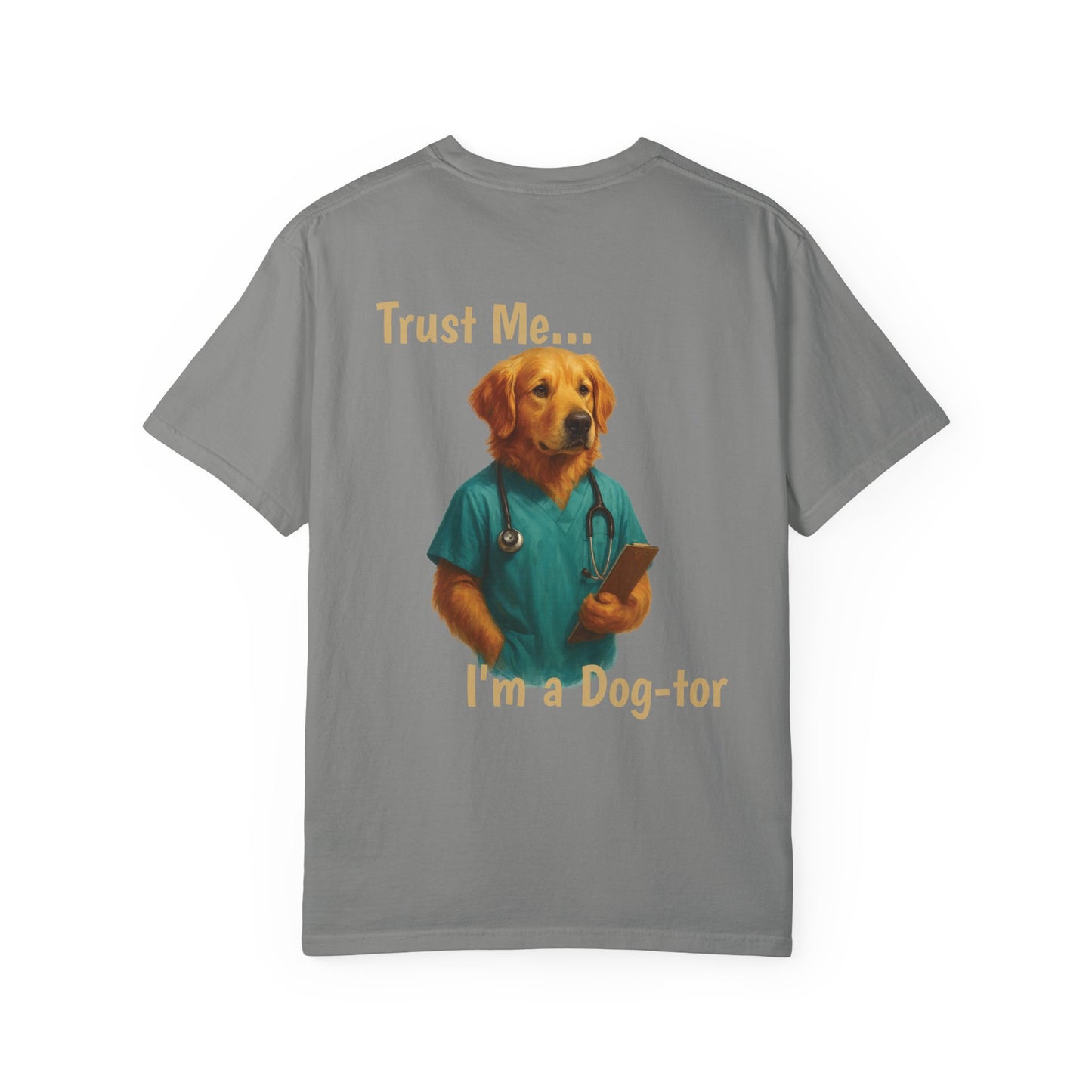Golden Retriever Doctor Tee – Comfort Colors® Garment Dyed Shirt