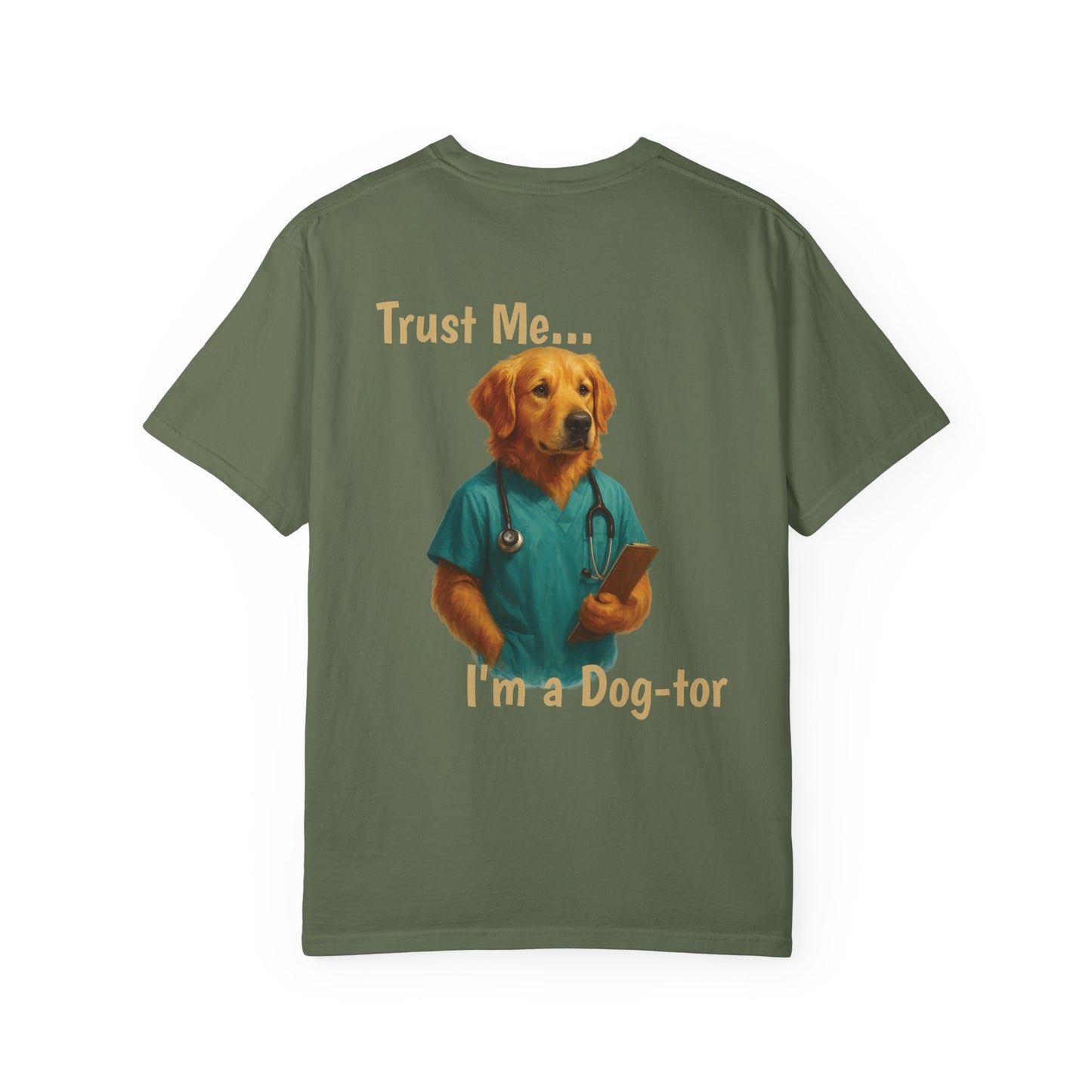 Golden Retriever Doctor Tee – Comfort Colors® Garment Dyed Shirt